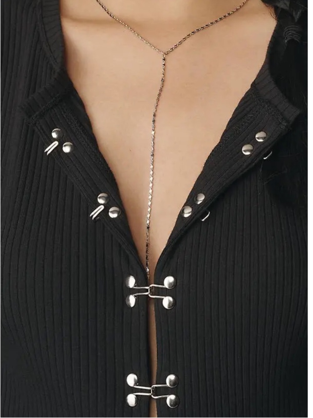Anthropologie Hoop-Clasp Hardware Cardigan Sweater - Picture 3 of 9